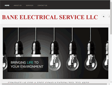 Tablet Screenshot of baneelectricalservice.com